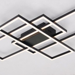 Plafoniera LED moderna geometrica quadrata a montaggio a filo