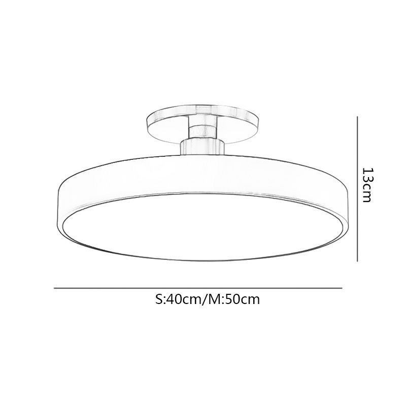 Plafoniera rotonda moderna in acrilico