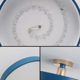 Plafoniera rotonda moderna in acrilico