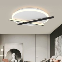 Plafoniera LED da soffitto design orologio artistico nordico 36W 2880 lm