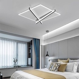 Plafoniera LED da soffitto design orologio artistico nordico 36W 2880 lm