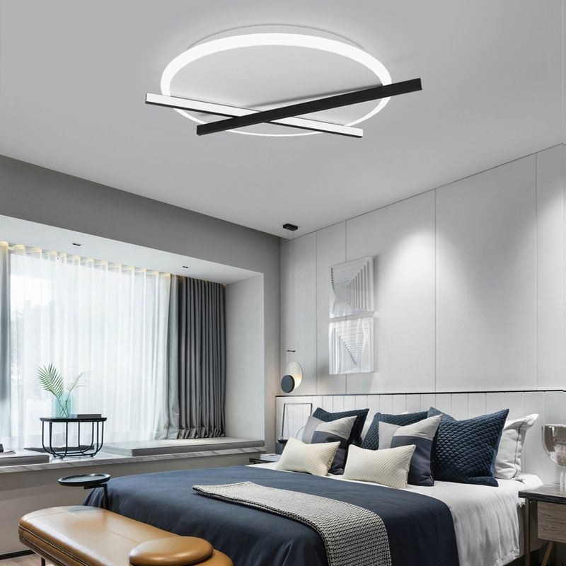 Plafoniera LED da soffitto design orologio artistico nordico 36W 2880 lm