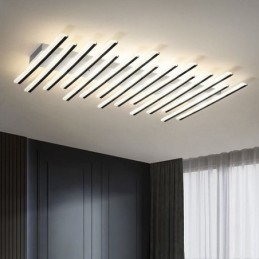 Plafoniera creativa a tasto di pianoforte LED 120 W 110 x 70 x 6 cm