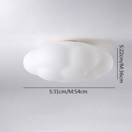 Plafoniera LED a nuvola nordica moderna semplice