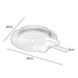 Plafoniera LED moderna Lollipop per bambini
