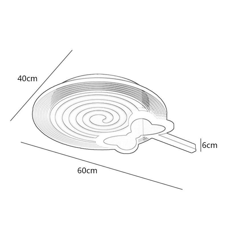 Plafoniera LED moderna Lollipop per bambini
