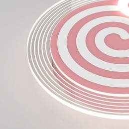 Plafoniera LED moderna Lollipop per bambini