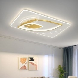 Plafoniera LED di lusso a foglia