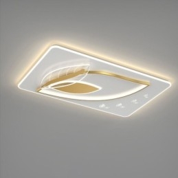 Plafoniera LED di lusso a foglia