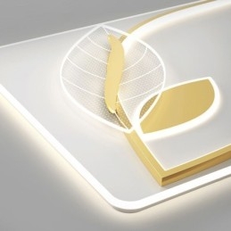 Plafoniera LED di lusso a foglia
