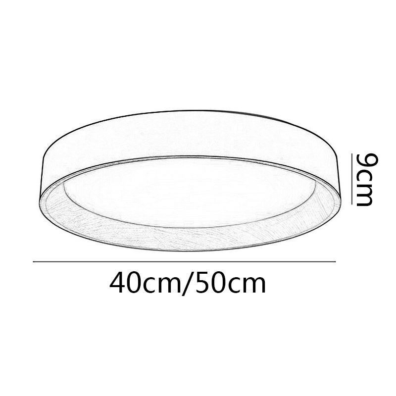 Plafoniera moderna minimalista a filo con pannello, LED, 40 x 40 x 9 cm / 50 x 50 x 9 cm