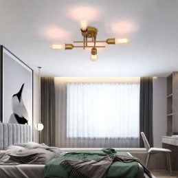 Plafoniera a soffitto a filo 4 luci E26/E27