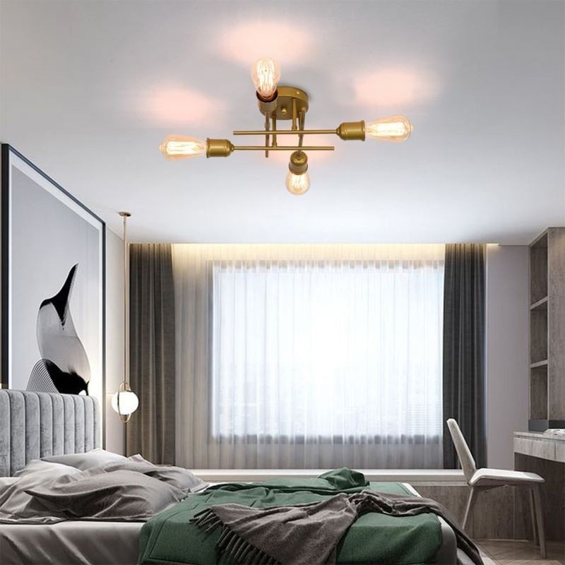 Plafoniera a soffitto a filo 4 luci E26/E27