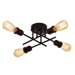 Plafoniera a soffitto a filo 4 luci E26/E27