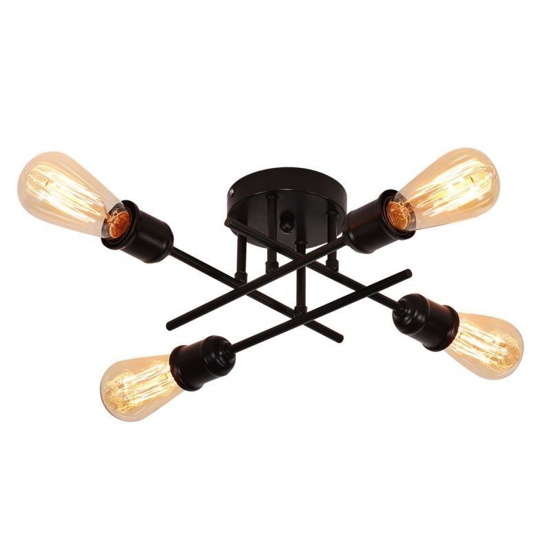 Plafoniera a soffitto a filo 4 luci E26/E27