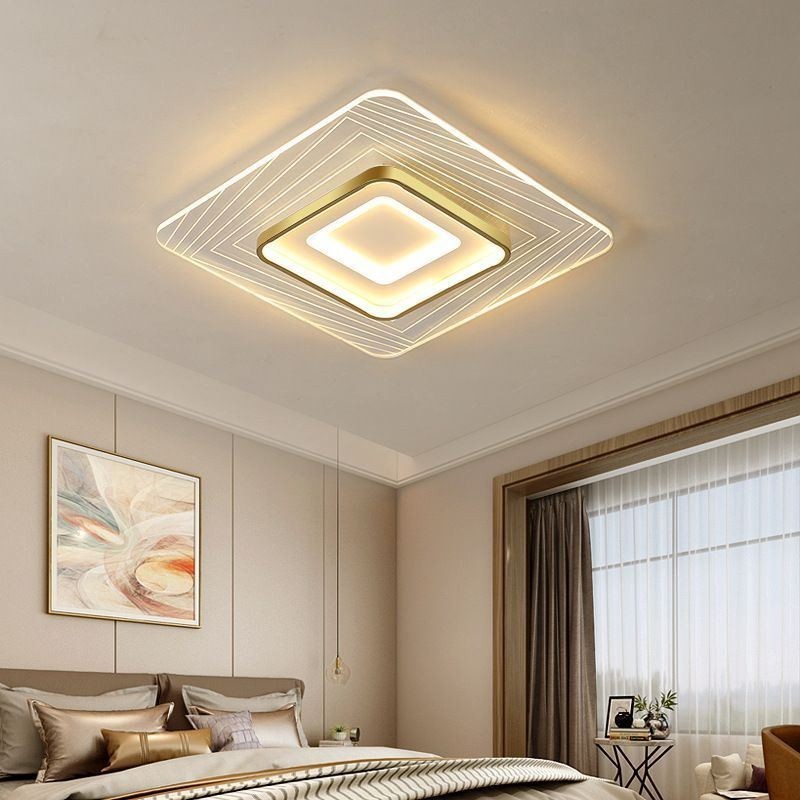 Plafoniera a filo quadrata LED 36 W 55 x 55 x 6 cm