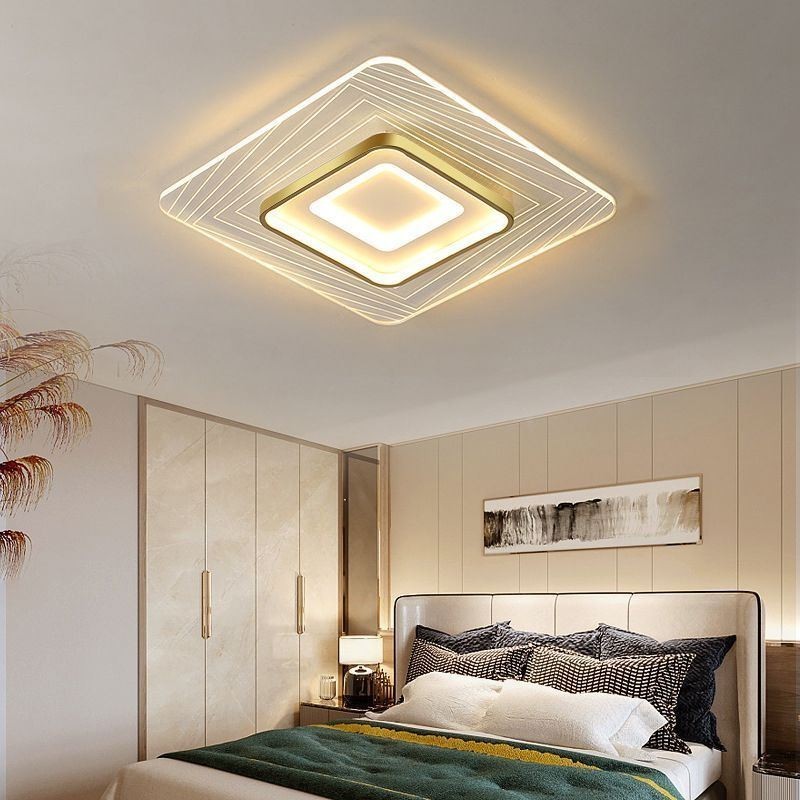Plafoniera a filo quadrata LED 36 W 55 x 55 x 6 cm