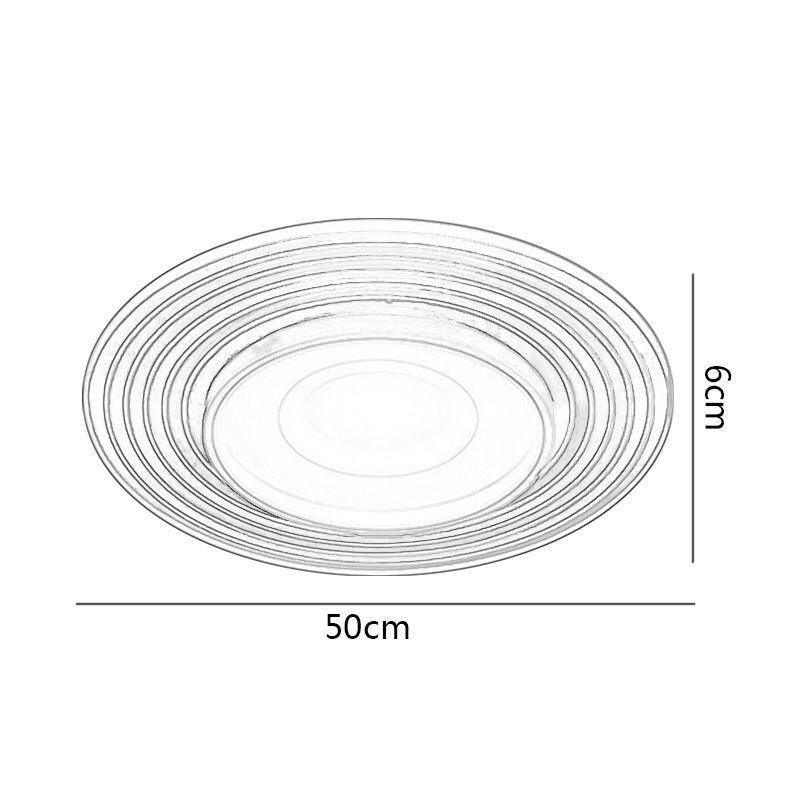 Plafoniera LED moderna rotonda a filo 36 W 55 x 55 x 6 cm
