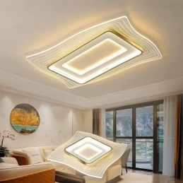 Plafoniera LED quadrata a filo moderna
