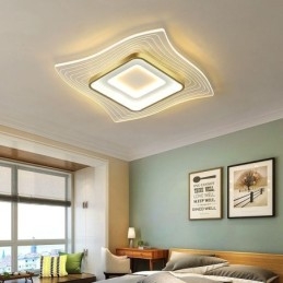 Plafoniera LED quadrata a filo moderna