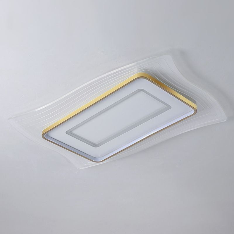 Plafoniera LED quadrata a filo moderna