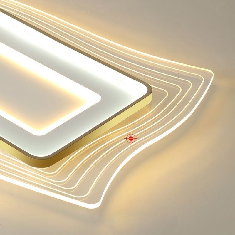 Plafoniera LED quadrata a filo moderna