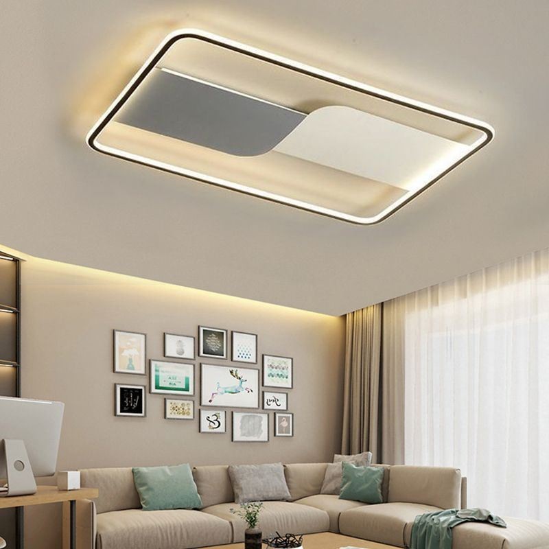 Plafoniera LED rettangolare a montaggio a filo 90 x 60 cm