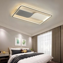Plafoniera LED rettangolare a montaggio a filo 90 x 60 cm