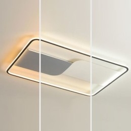 Plafoniera LED rettangolare a montaggio a filo 90 x 60 cm