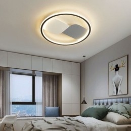 Plafoniera rotonda a filo LED nordica 3 luci 36 W 50 x 6 cm