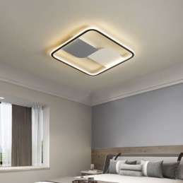 Plafoniera rotonda a filo LED nordica 3 luci 36 W 50 x 6 cm
