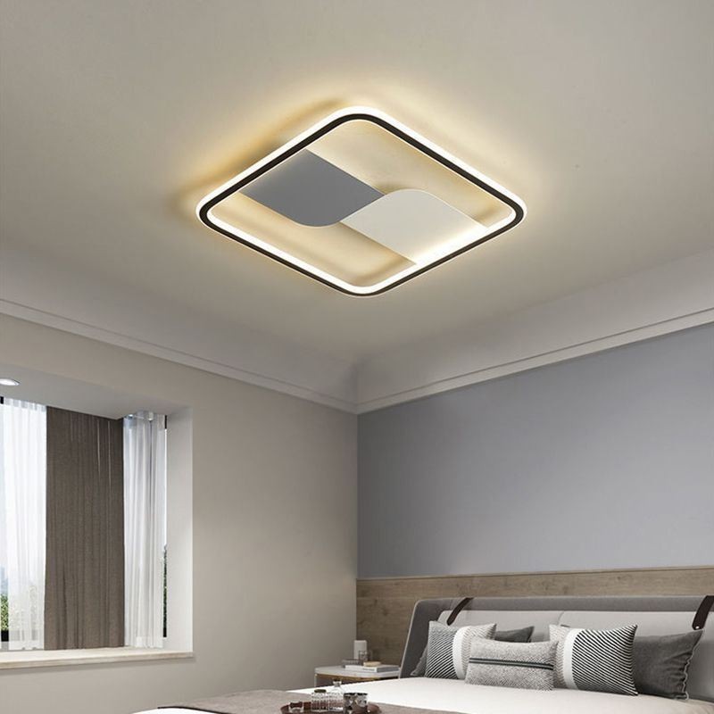 Plafoniera rotonda a filo LED nordica 3 luci 36 W 50 x 6 cm