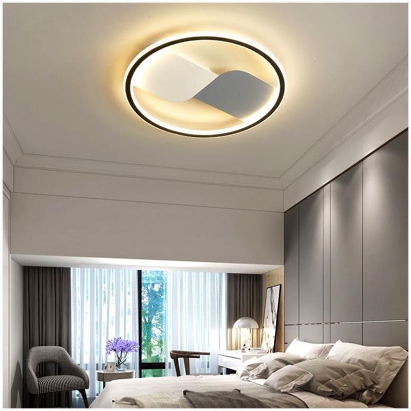 Plafoniera rotonda a filo LED nordica 3 luci 36 W 50 x 6 cm