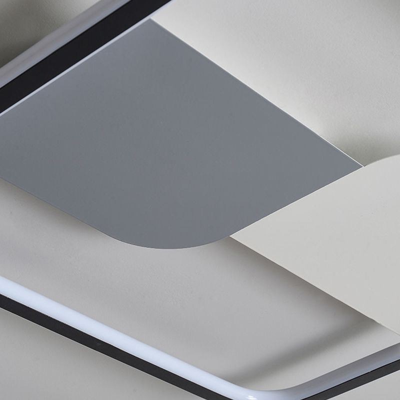 Plafoniera rotonda a filo LED nordica 3 luci 36 W 50 x 6 cm