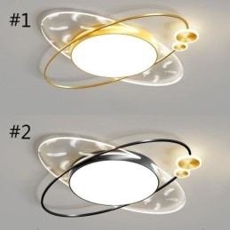 Plafoniera LED a filo moderna a forma di pianeta 36 W 50 x 6 cm