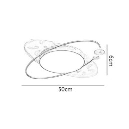 Plafoniera LED a filo moderna a forma di pianeta 36 W 50 x 6 cm