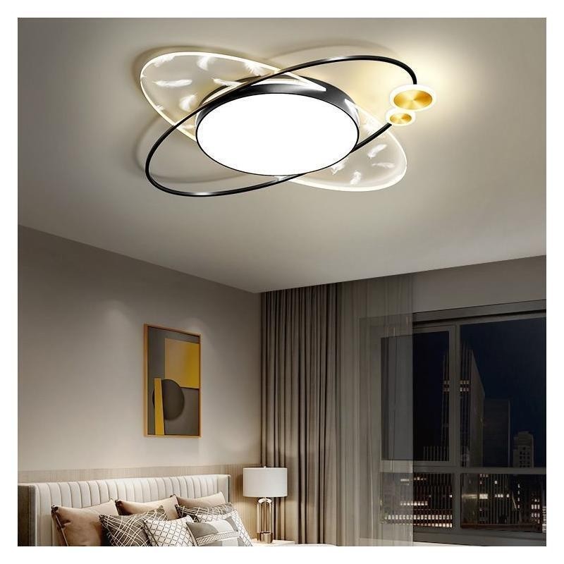 Plafoniera LED a filo moderna a forma di pianeta 36 W 50 x 6 cm