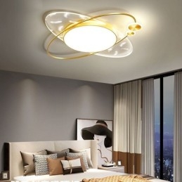 Plafoniera LED a filo moderna a forma di pianeta 36 W 50 x 6 cm