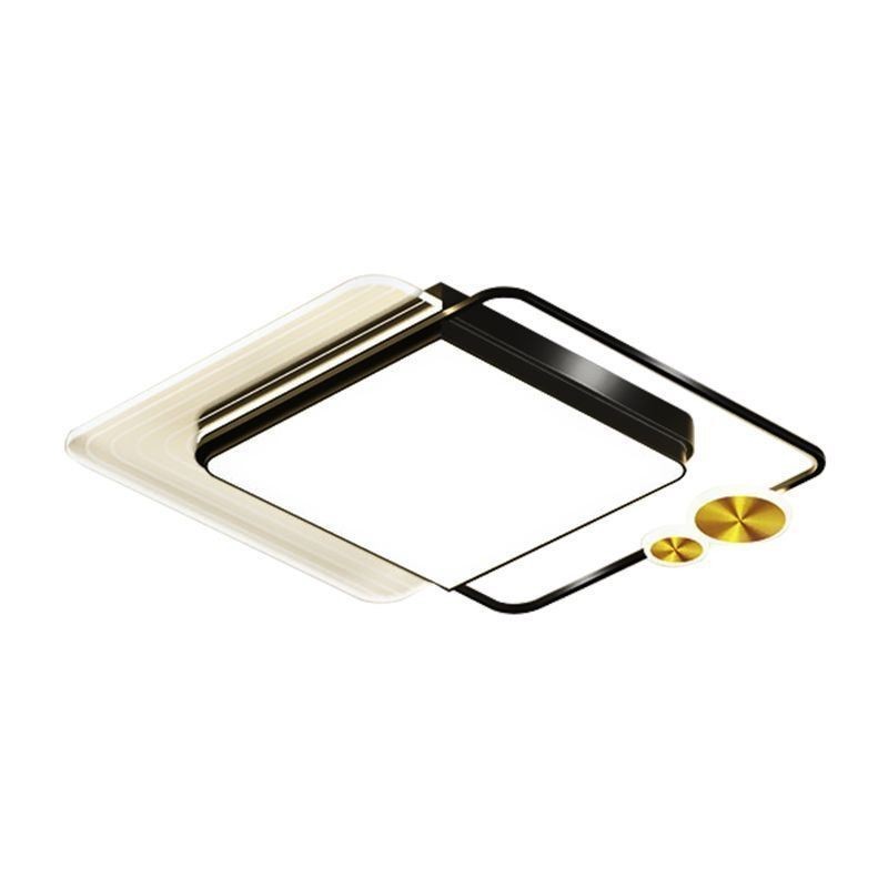 Plafoniera quadrata nordica in acrilico a filo 36 W 55 x 60 x 6 cm