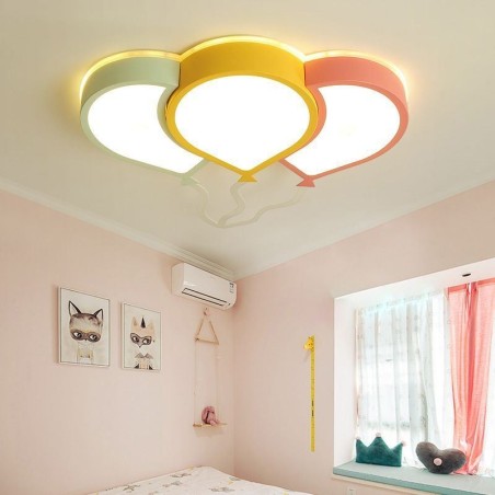 Plafoniera a filo moderna con paralume a palloncino, 3 luci, 36 W