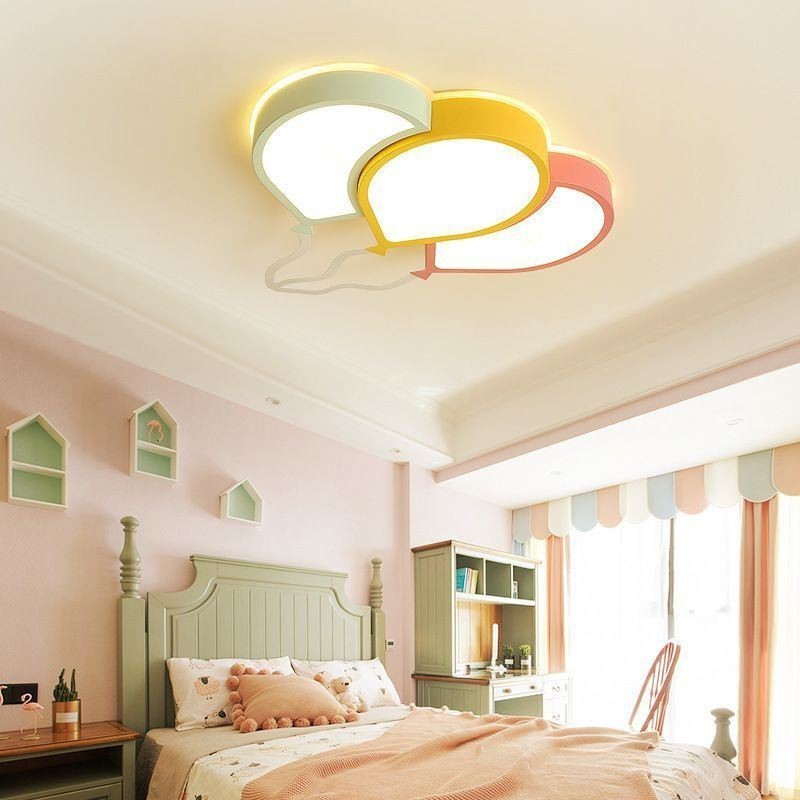 Plafoniera a filo moderna con paralume a palloncino, 3 luci, 36 W