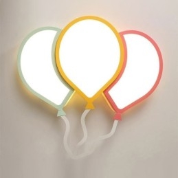 Plafoniera a filo moderna con paralume a palloncino, 3 luci, 36 W