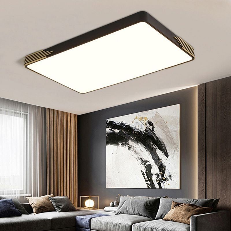 Plafoniera LED rettangolare moderna da incasso 90 x 60 x 8 cm 100 W