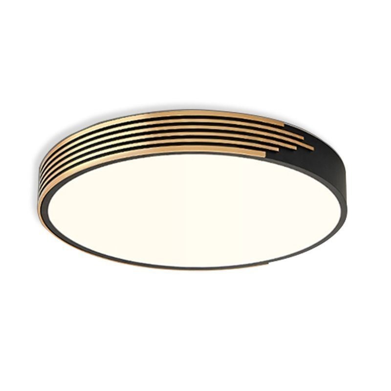 Plafoniera moderna a filo con illuminazione circolare 36 W 50 x 6 cm