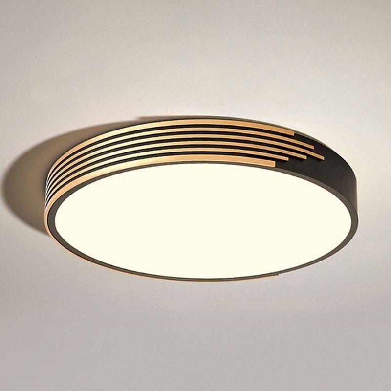 Plafoniera moderna a filo con illuminazione circolare 36 W 50 x 6 cm