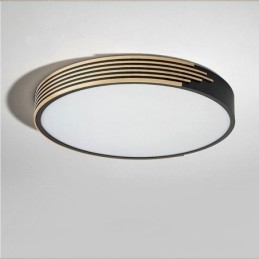 Plafoniera moderna a filo con illuminazione circolare 36 W 50 x 6 cm