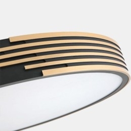 Plafoniera moderna a filo con illuminazione circolare 36 W 50 x 6 cm