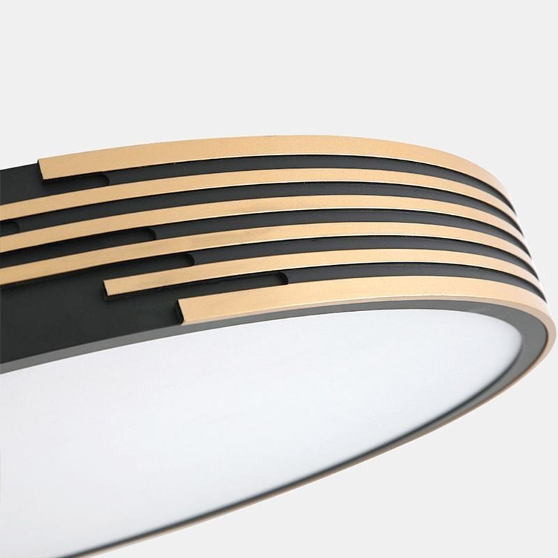 Plafoniera moderna a filo con illuminazione circolare 36 W 50 x 6 cm