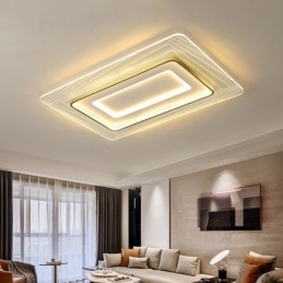 Plafoniera da soffitto rettangolare a filo in acrilico ultrasottile