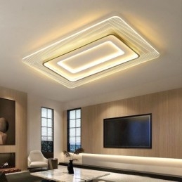 Plafoniera da soffitto rettangolare a filo in acrilico ultrasottile